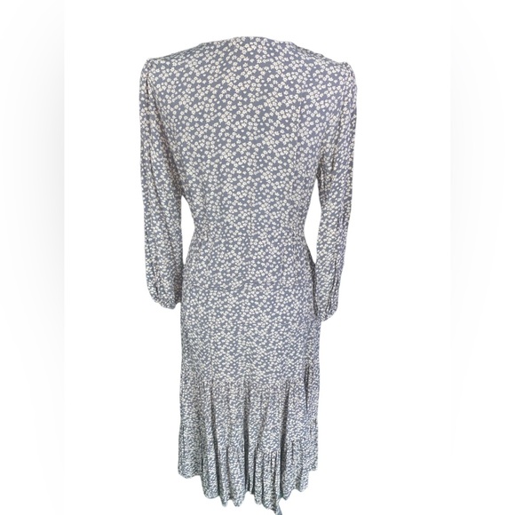 Boho prairie long sleeve floral ruffled maxi dress size 10 by Sweetsalt - Picture 2 of 8